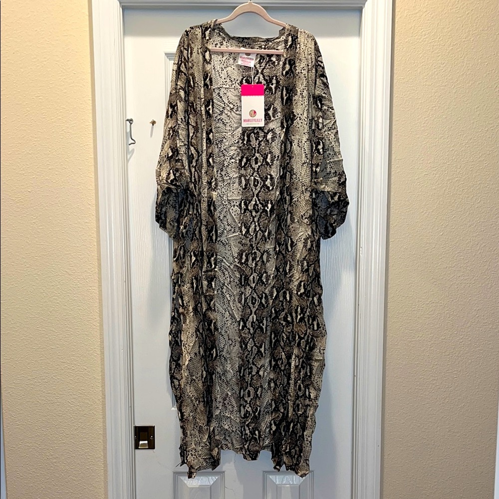 Snake Print Maxi Dress